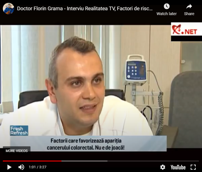 Factori de risc pentru cancerul colorectal (Realitatea TV)