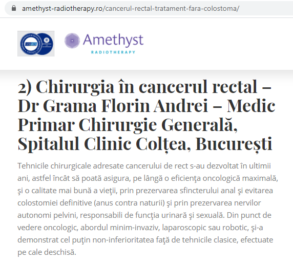 Fara colostoma (anus contra naturii) in cancerul rectal?