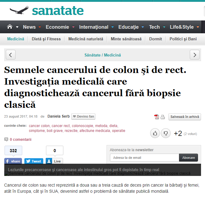 Semne, diagnostic, screening in cancerul colorectal (Adevarul.ro)